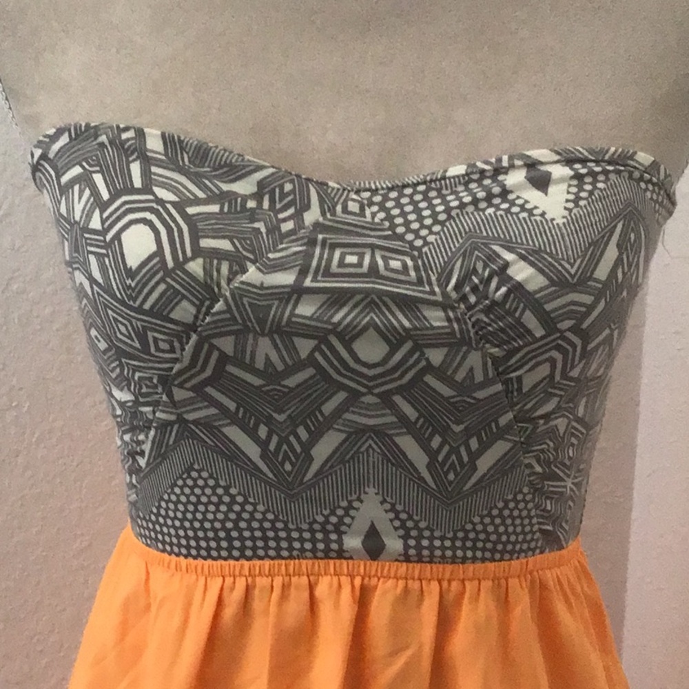 ROXY Light n Airy Orange Summer Dress Sz M NICE!